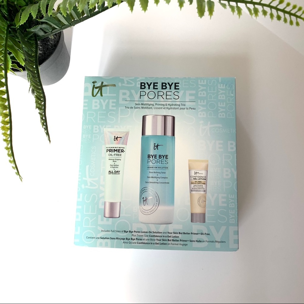 NWT IT Cosmetics Skin Care Set Toner Primer Lotion